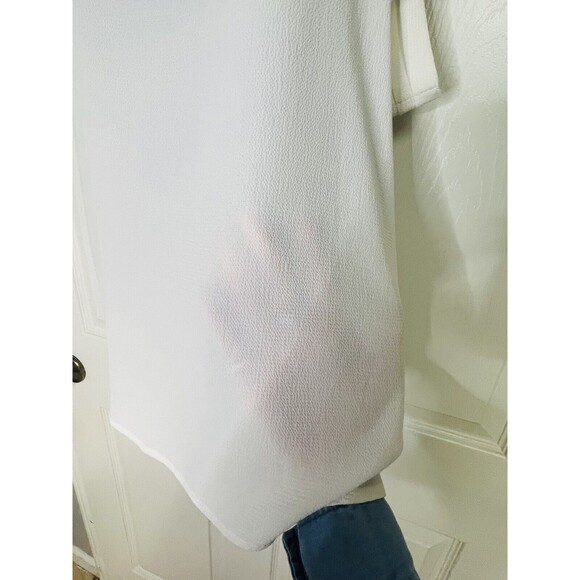 BP Cropped Flowey Spaghetti Strap Off Shoulder Camisole White Ivory Sz XS - Picture 6 of 10